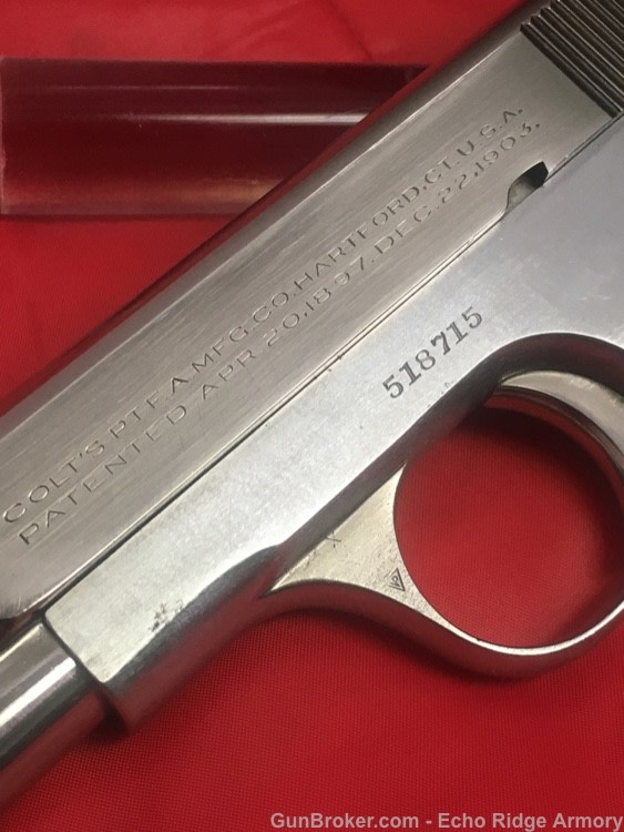 Colt Model 1903 Hammerless Nickel .32ACP Excellent-img-4