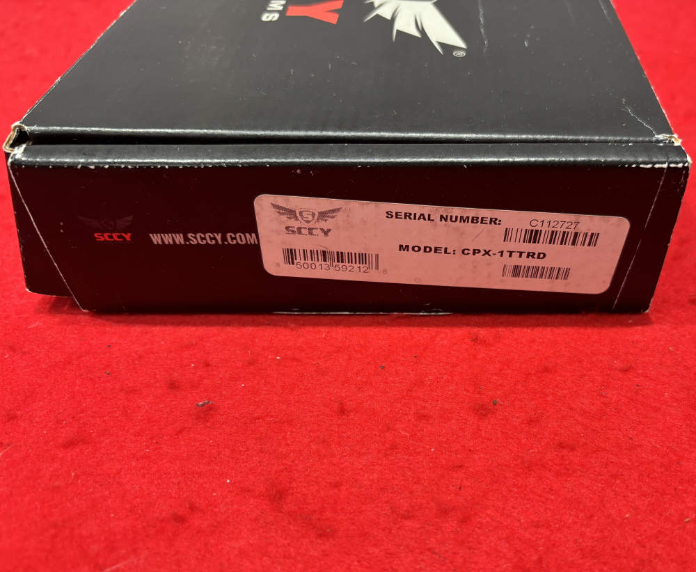 SCCY CPX-1 9mm 3" 2x 10rd Mags Factory Box CT Optic Used-img-3
