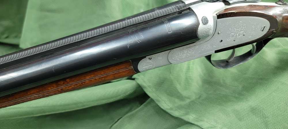 Bayard Side By Side 12 Gauge Shotgun 1947 Proof Hand Engraved Numbers Match-img-12