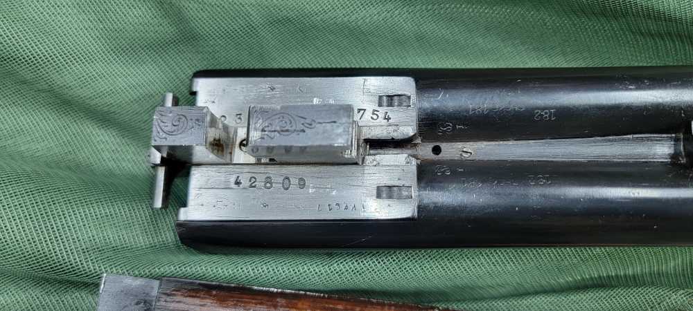 Bayard Side By Side 12 Gauge Shotgun 1947 Proof Hand Engraved Numbers Match-img-33
