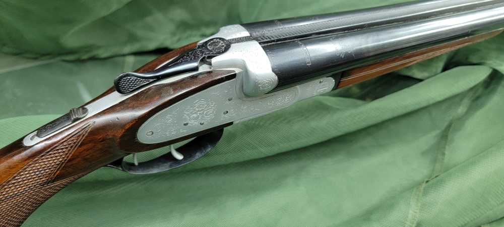 Bayard Side By Side 12 Gauge Shotgun 1947 Proof Hand Engraved Numbers Match-img-3