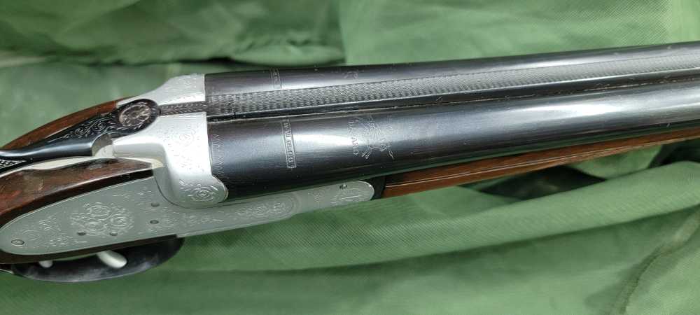 Bayard Side By Side 12 Gauge Shotgun 1947 Proof Hand Engraved Numbers Match-img-4