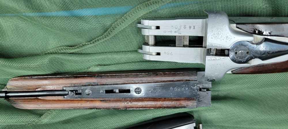 Bayard Side By Side 12 Gauge Shotgun 1947 Proof Hand Engraved Numbers Match-img-31