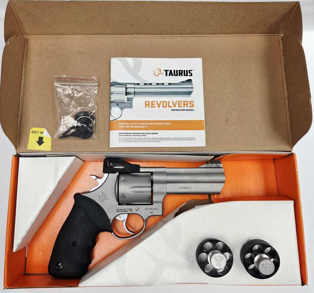 Taurus 44SSM .44 Magnum Revolver 4" Stainless Ported 6-Shot LNIB-img-0
