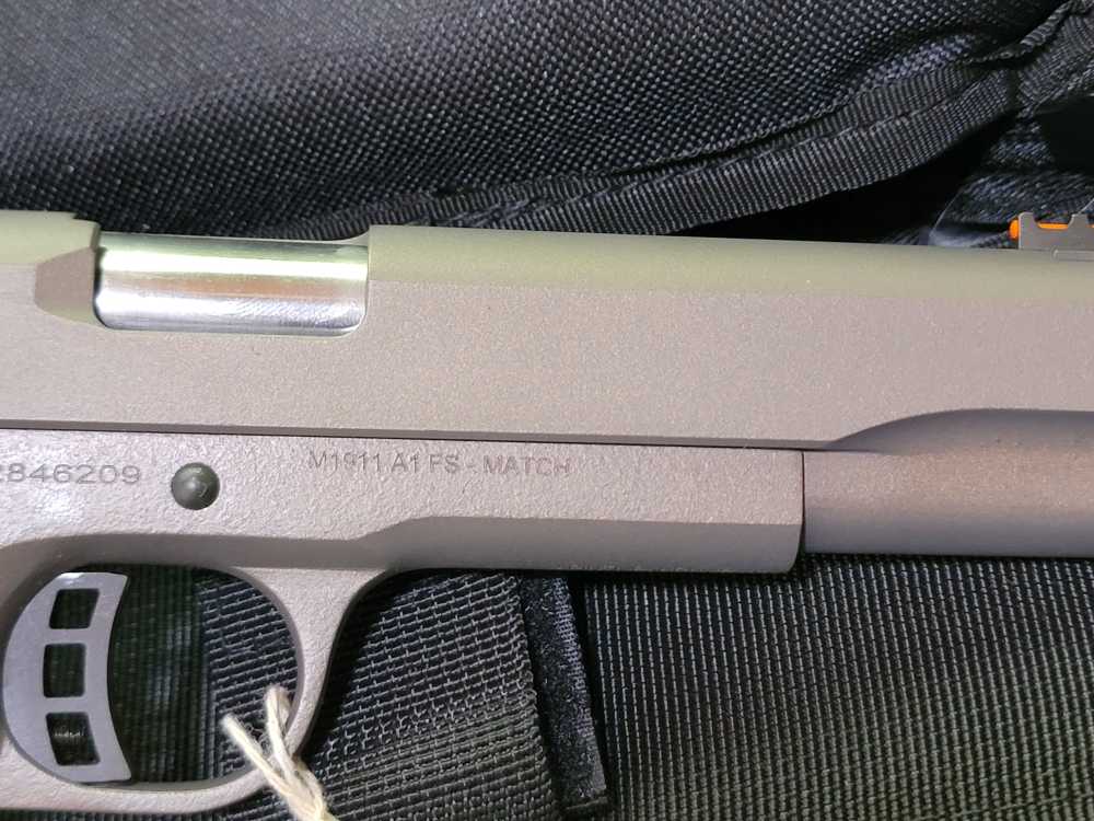 RIA M1911-A1 Pro Ultra Match FS 45ACP - Custom Black Gold Cerakote - NEW-img-7