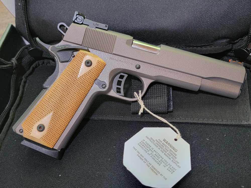 RIA M1911-A1 Pro Ultra Match FS 45ACP - Custom Black Gold Cerakote - NEW-img-0