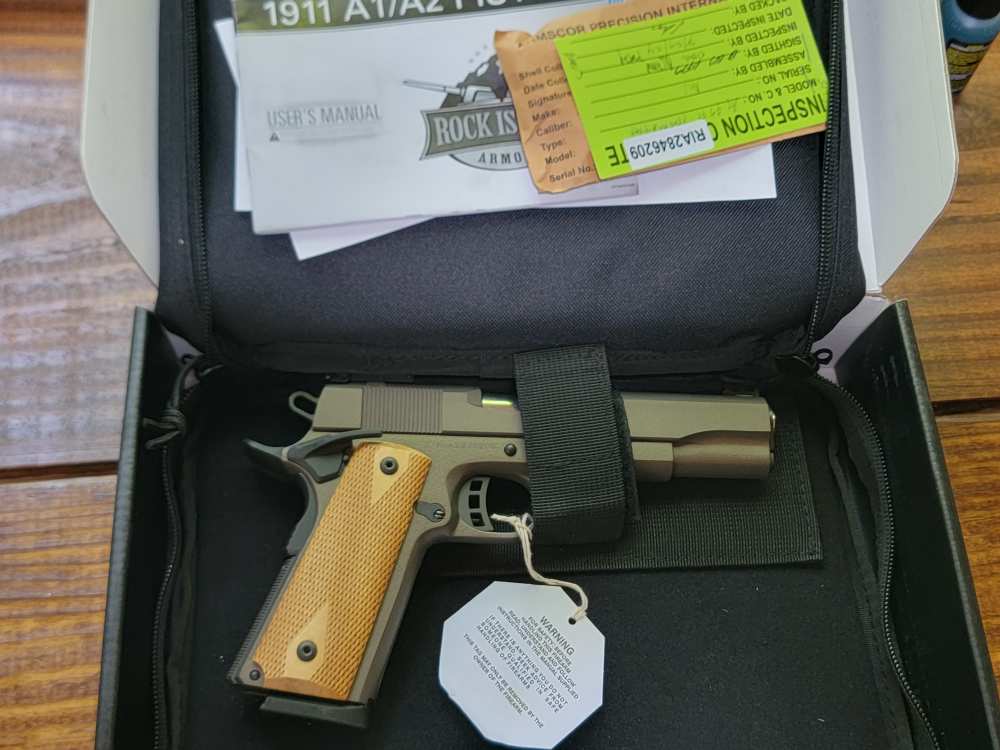 RIA M1911-A1 Pro Ultra Match FS 45ACP - Custom Black Gold Cerakote - NEW-img-1