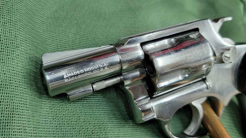 1985 Interarms Rossi M88-2 Polished Stainless Snubnose .38 Special / Holste-img-9