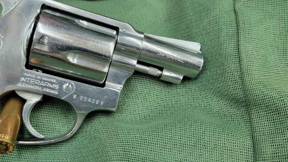 1985 Interarms Rossi M88-2 Polished Stainless Snubnose .38 Special / Holste-img-4