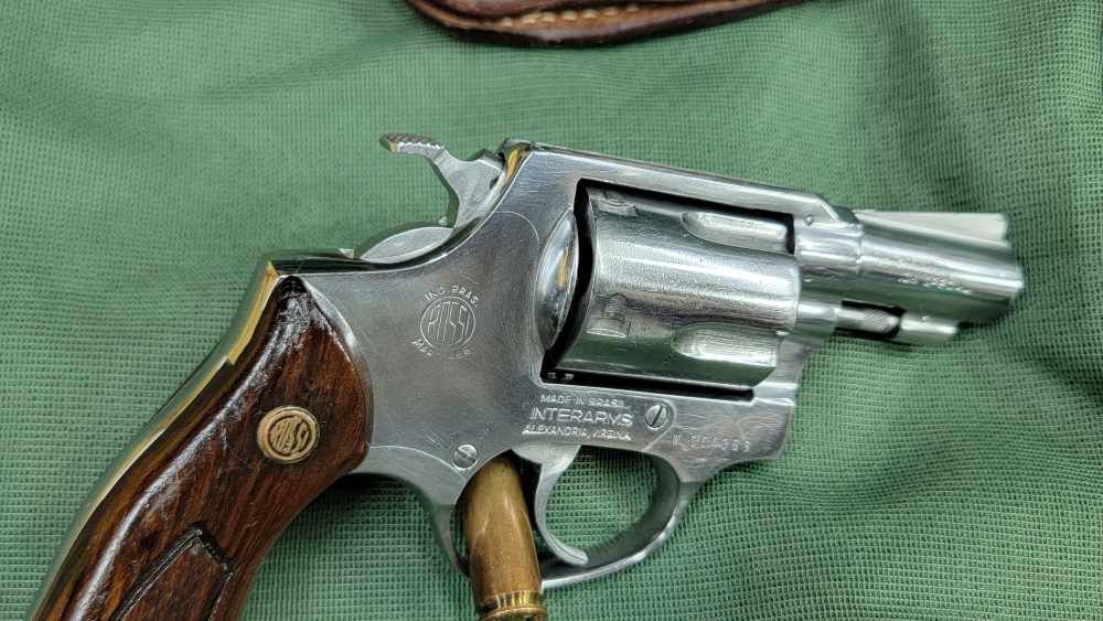 1985 Interarms Rossi M88-2 Polished Stainless Snubnose .38 Special / Holste-img-3