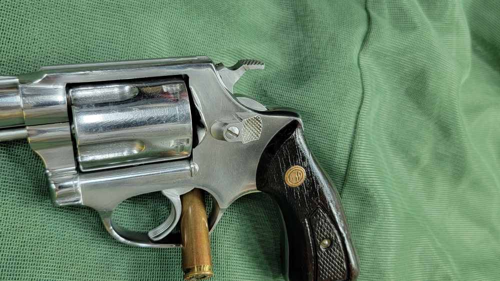 1985 Interarms Rossi M88-2 Polished Stainless Snubnose .38 Special / Holste-img-7