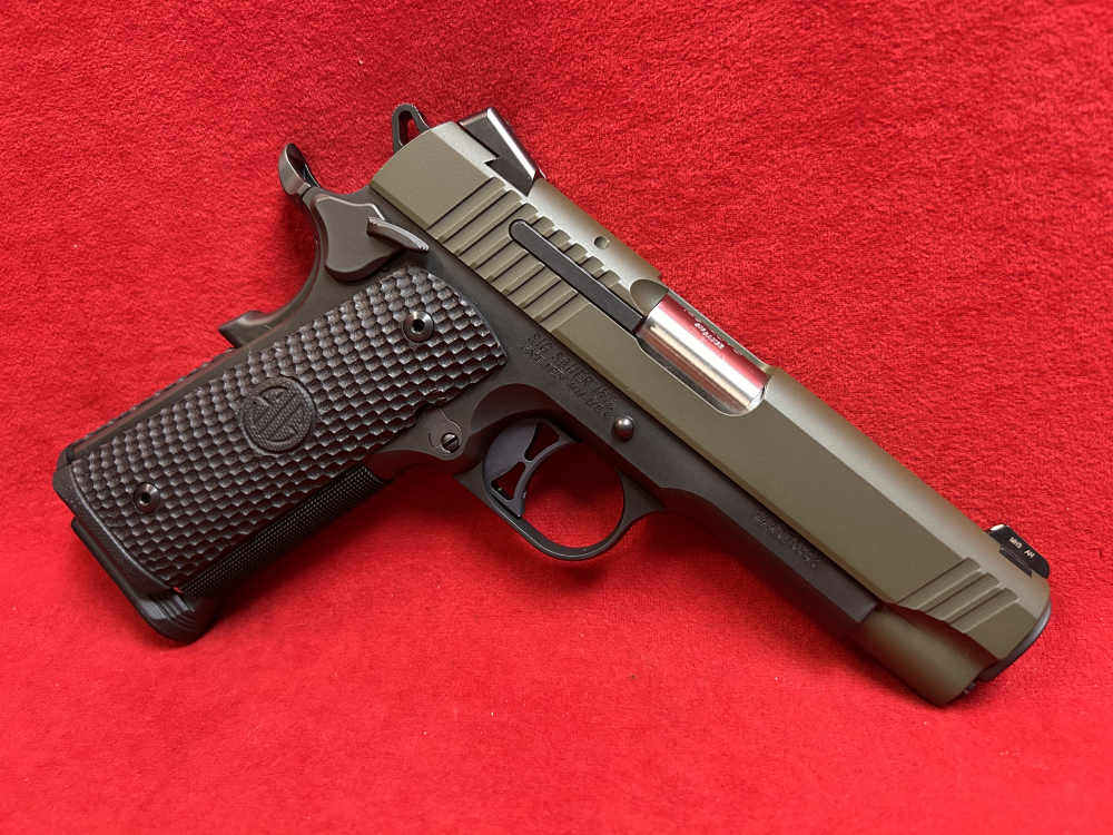 Sig Sauer 1911TCA, 45 ACP, Two Tone, OD Green, 4.2” Barrel, 2015, ANIB-img-1