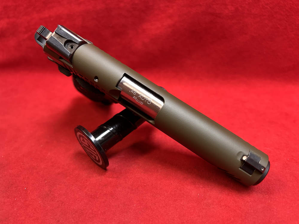 Sig Sauer 1911TCA, 45 ACP, Two Tone, OD Green, 4.2” Barrel, 2015, ANIB-img-10