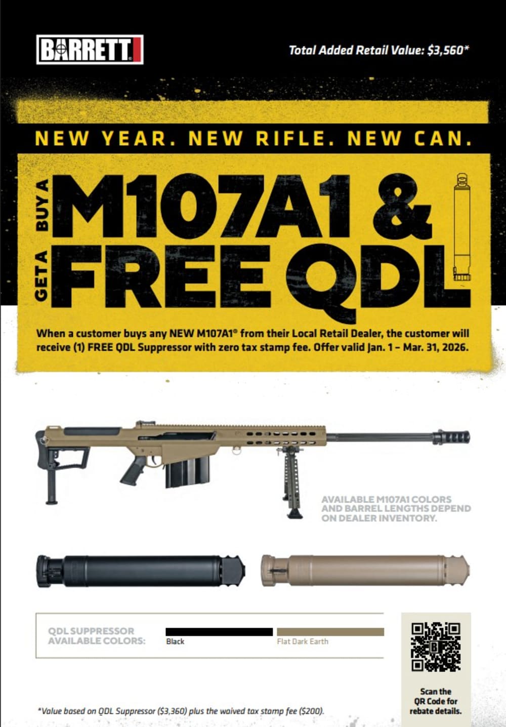 Barrett M107A1 ,50 BMG , Black -img-1
