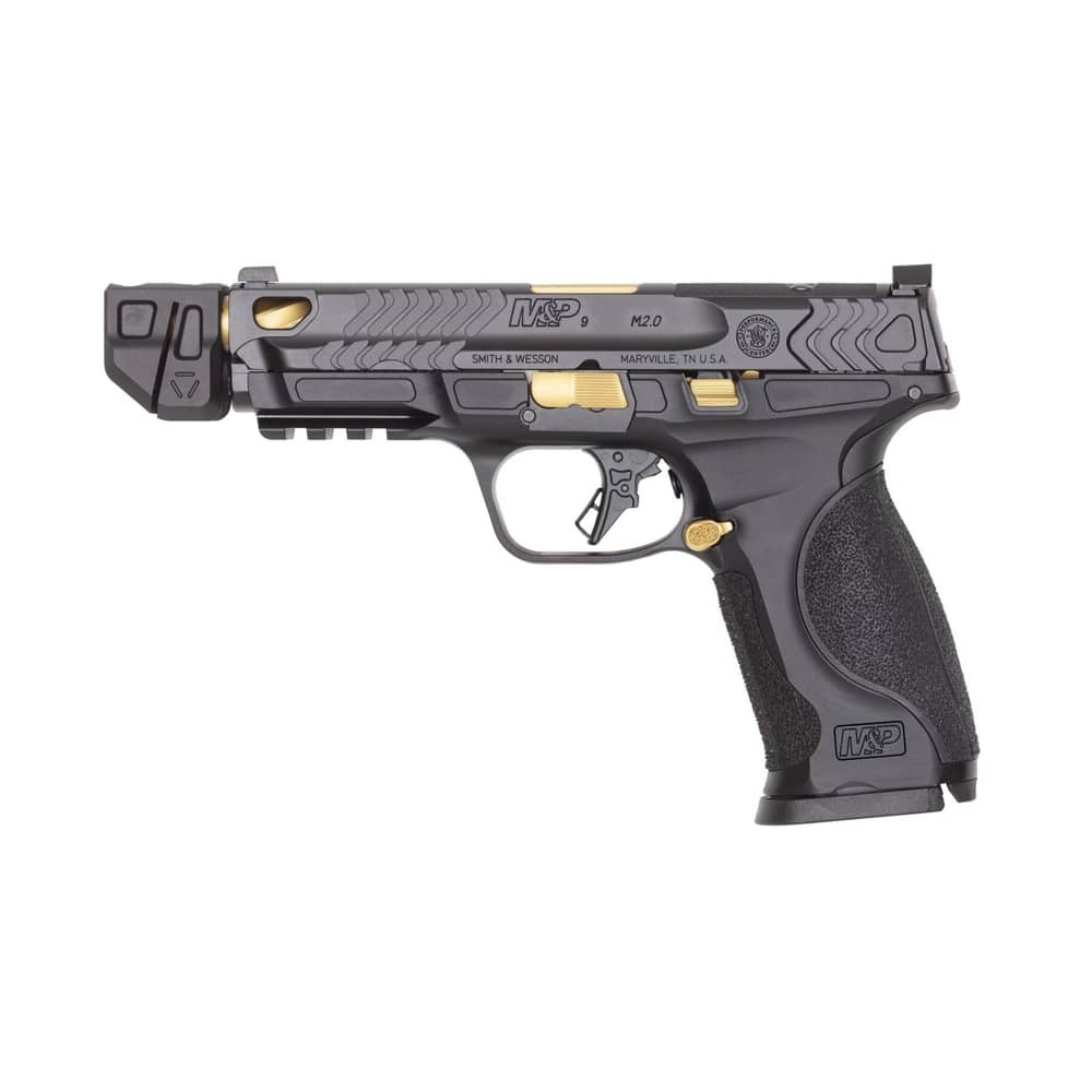 Smith & Wesson M&P9 2.0 METAL OR COMP GOLD 9MM 4.87" 17/23RD Talo Exclusive-img-0