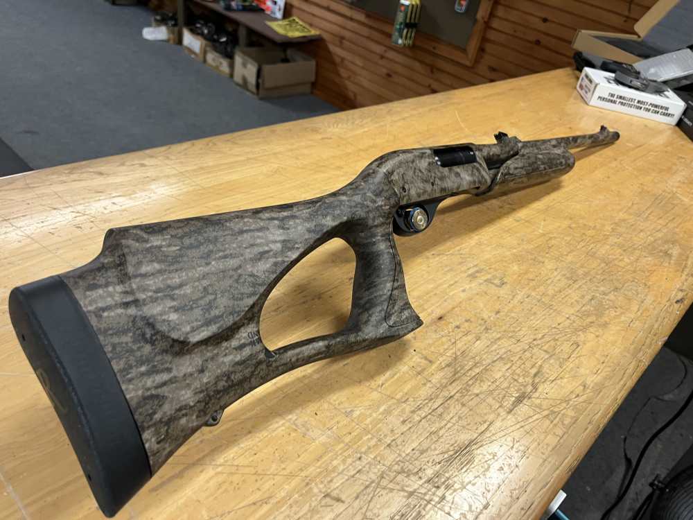 Remington 870 Super Mag Thumbhole Stock Bottomlands Camo -img-0
