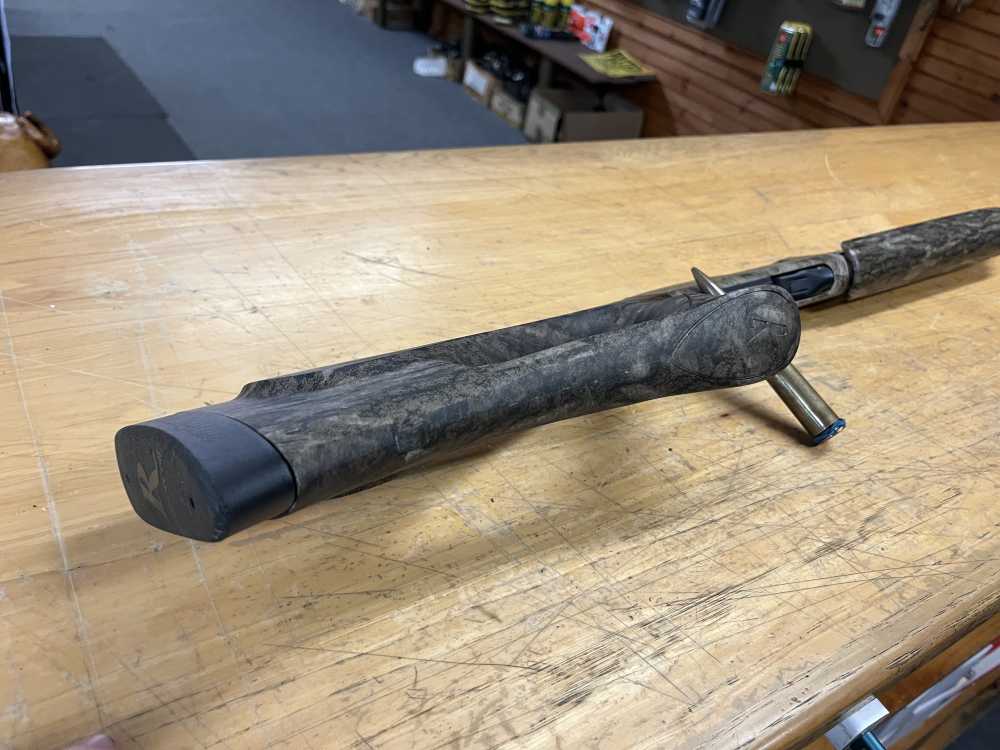 Remington 870 Super Mag Thumbhole Stock Bottomlands Camo -img-9