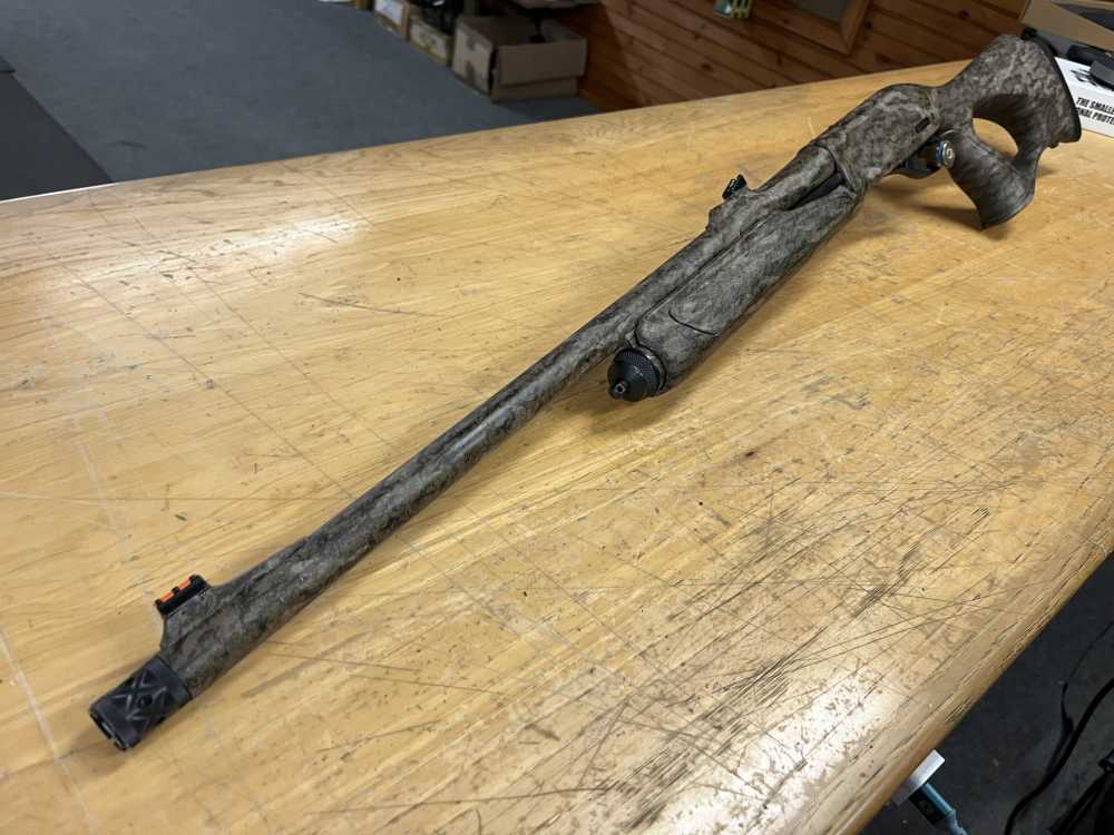 Remington 870 Super Mag Thumbhole Stock Bottomlands Camo -img-11
