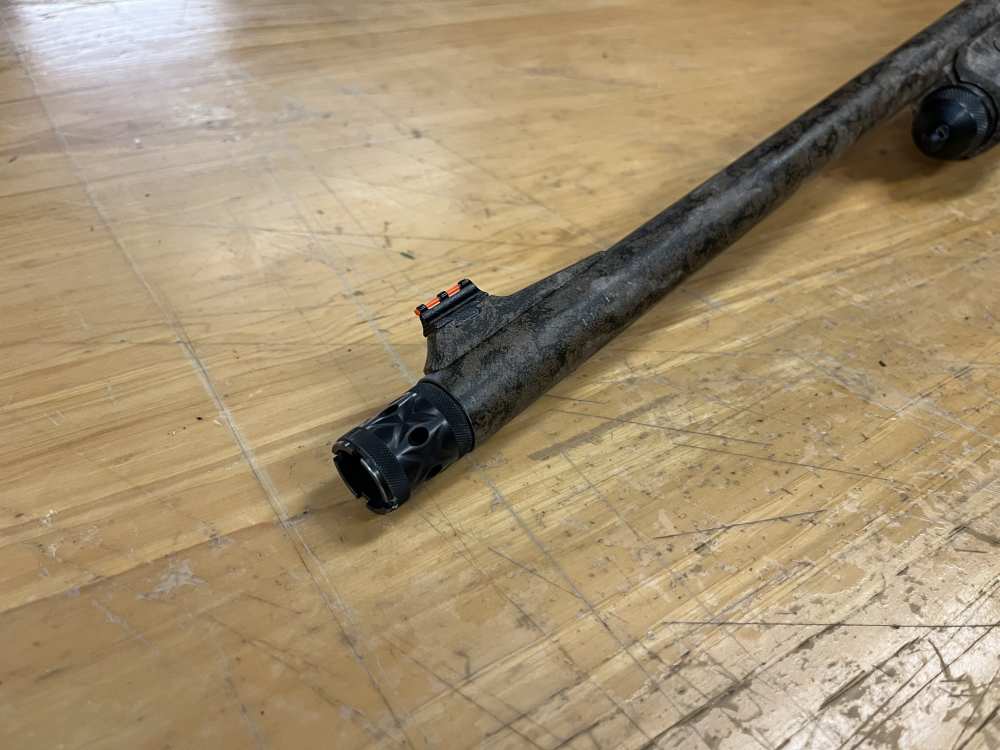 Remington 870 Super Mag Thumbhole Stock Bottomlands Camo -img-12