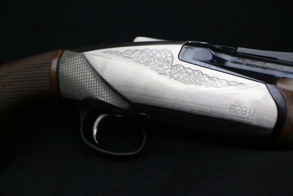 Benelli 828U Shotgun 10706, 12 Ga, 30", 3" Chmbr, Nickel-Plated, NIB-img-4
