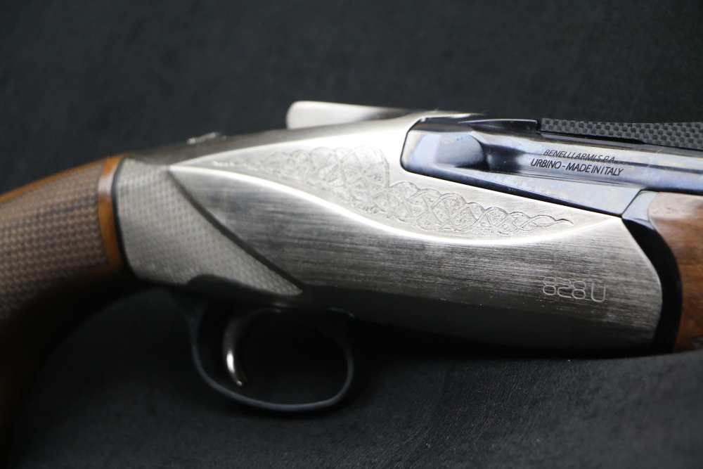 Benelli 828U Shotgun 10706, 12 Ga, 30", 3" Chmbr, Nickel-Plated, NIB-img-3