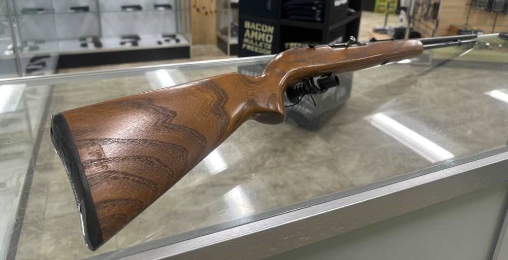 USED SEAR & ROEBUCK MODEL 25 22LR 21" TUBE FED WOOD-img-1