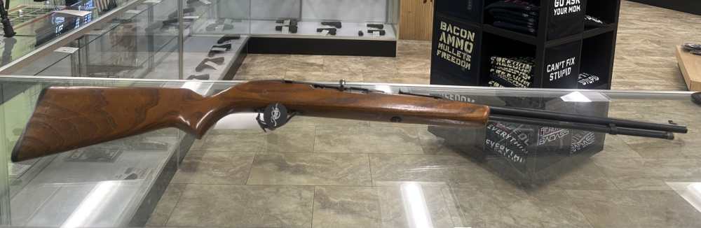 USED SEAR & ROEBUCK MODEL 25 22LR 21" TUBE FED WOOD-img-0