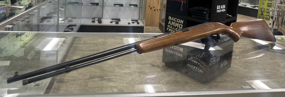 USED SEAR & ROEBUCK MODEL 25 22LR 21" TUBE FED WOOD-img-4