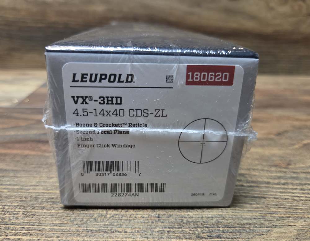 New Leupold VX-3HD 4.5-14x40 CDS-ZL Boone & Crockett Rifle Scope 180620-img-0