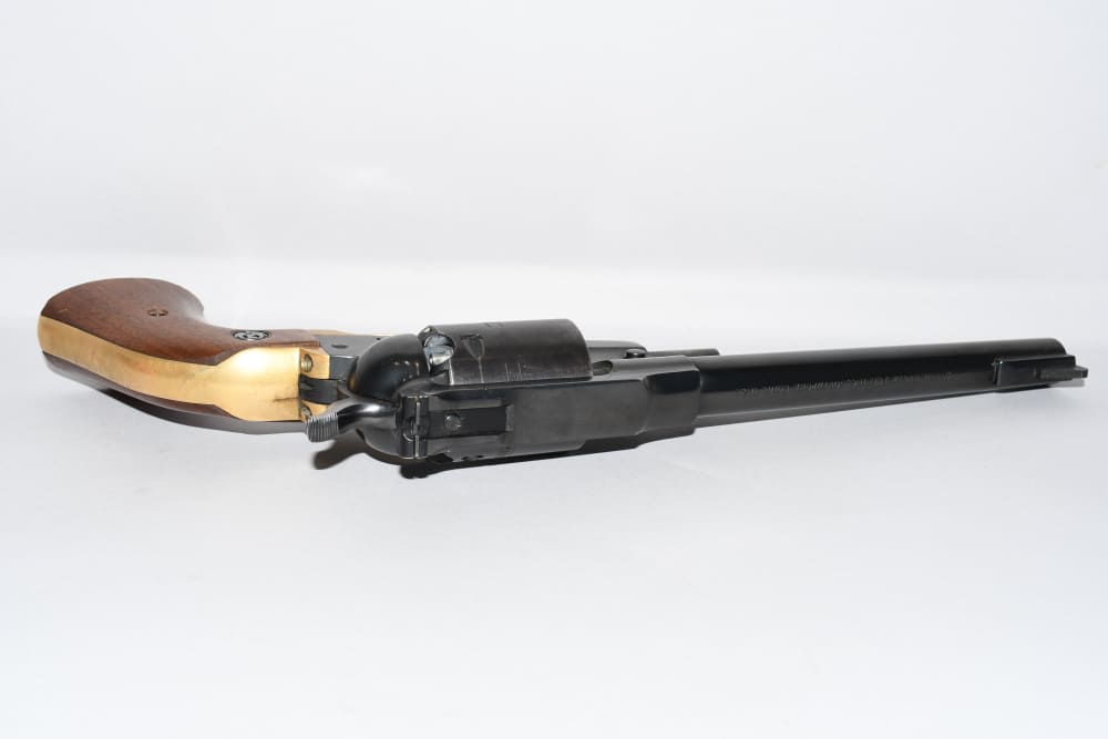 Brass Frame Ruger Old Army 45 Cal Black Powder Revolver W Factory Letter-img-10