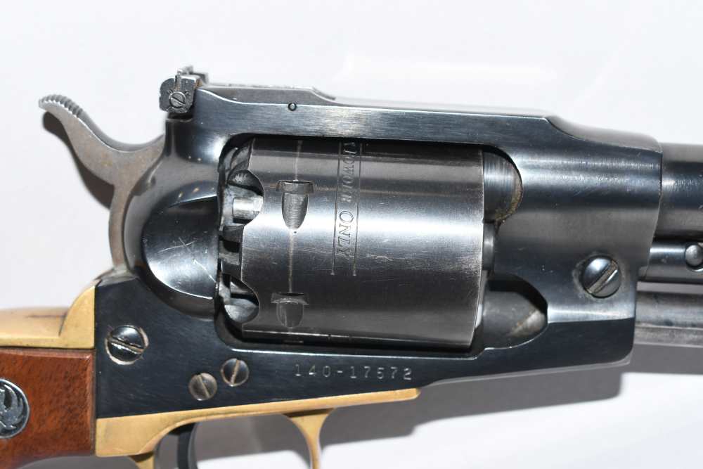 Brass Frame Ruger Old Army 45 Cal Black Powder Revolver W Factory Letter-img-4