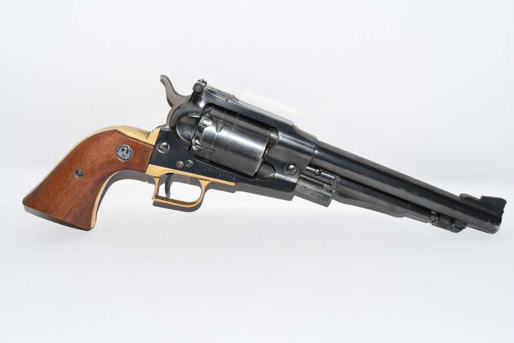 Brass Frame Ruger Old Army 45 Cal Black Powder Revolver W Factory Letter-img-1