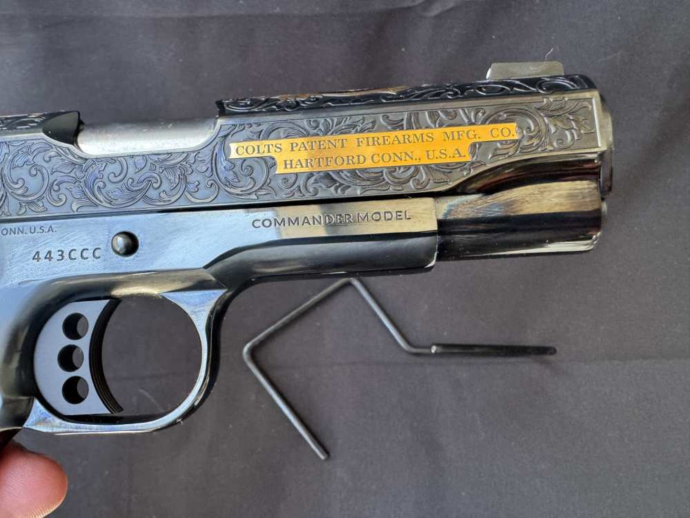 NIB Davidson's Colt Commander - Polished Blue - Gold - 1 of 500-img-5