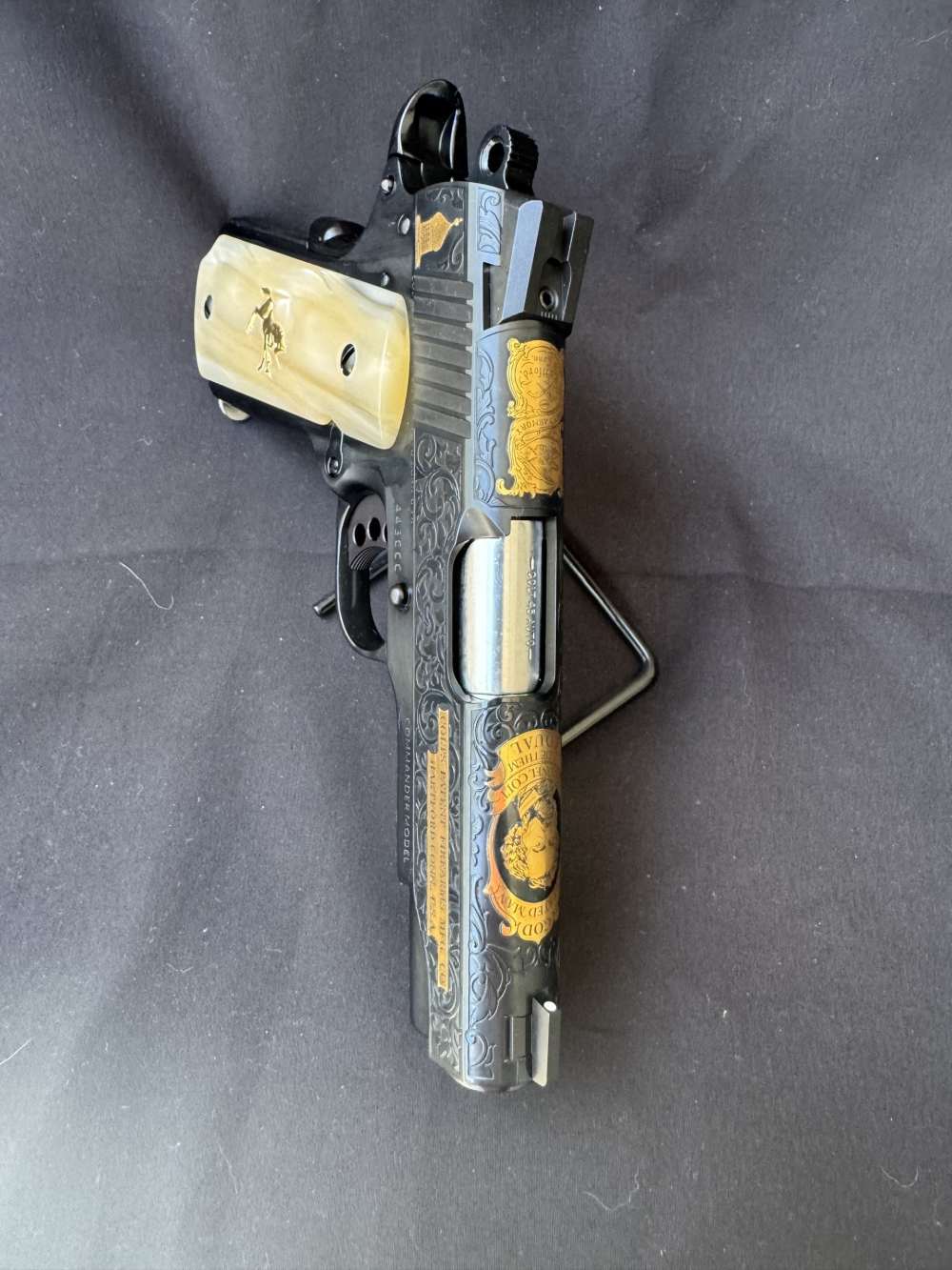 NIB Davidson's Colt Commander - Polished Blue - Gold - 1 of 500-img-8