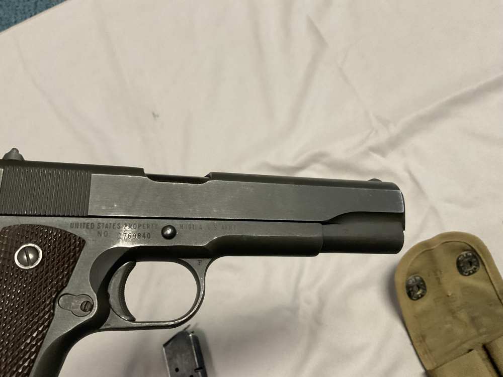Remington Rand  1911 “US Government “  WW2  W/ 5 Magazine -img-15