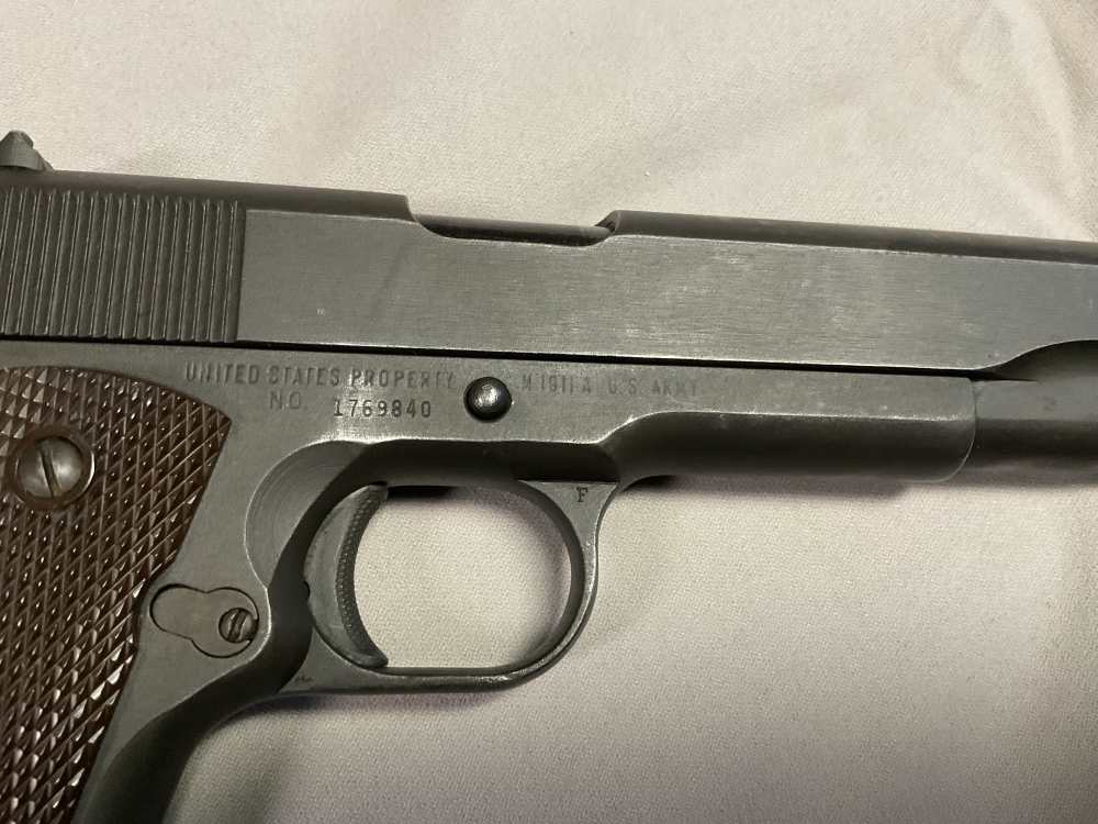 Remington Rand  1911 “US Government “  WW2  W/ 5 Magazine -img-3