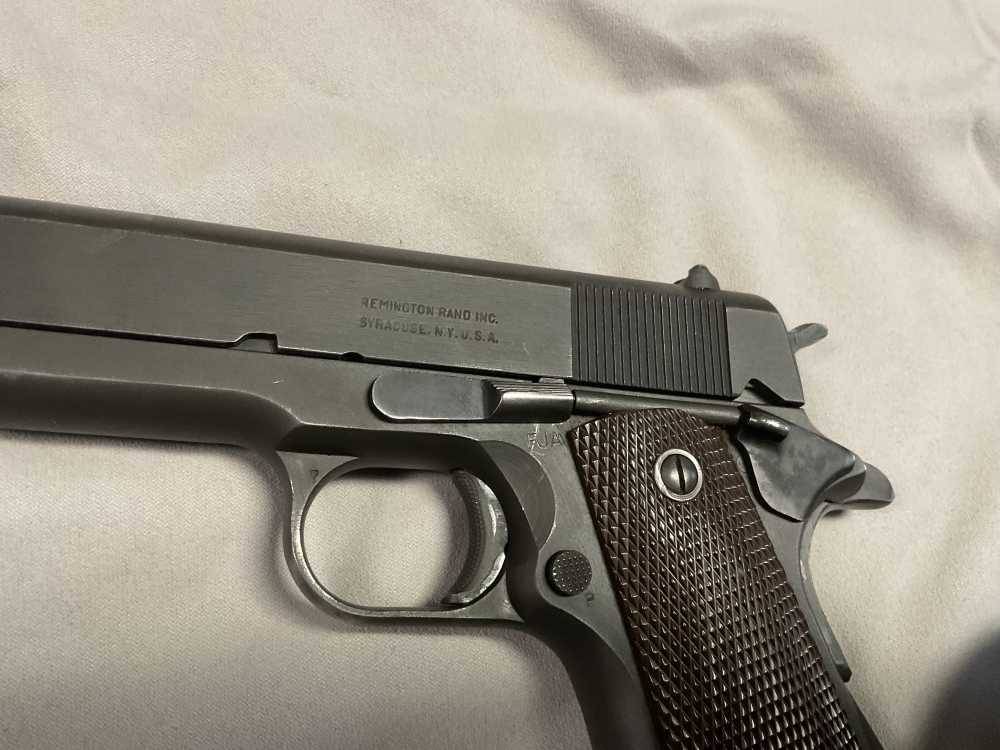 Remington Rand  1911 “US Government “  WW2  W/ 5 Magazine -img-9