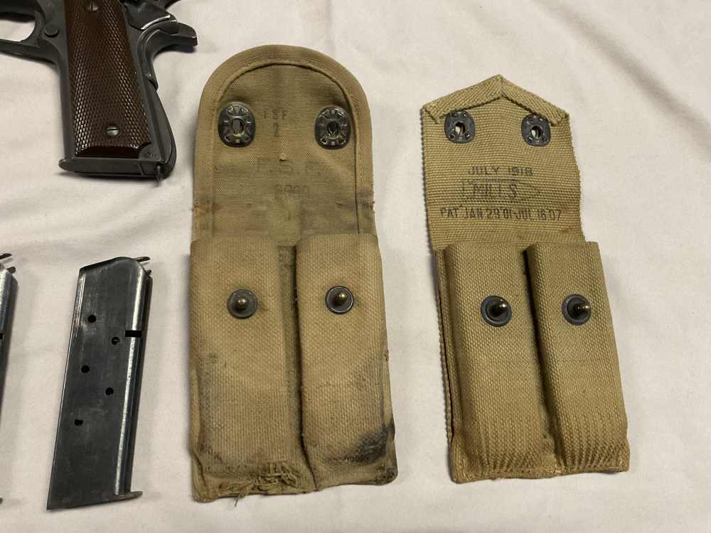 Remington Rand  1911 “US Government “  WW2  W/ 5 Magazine -img-11