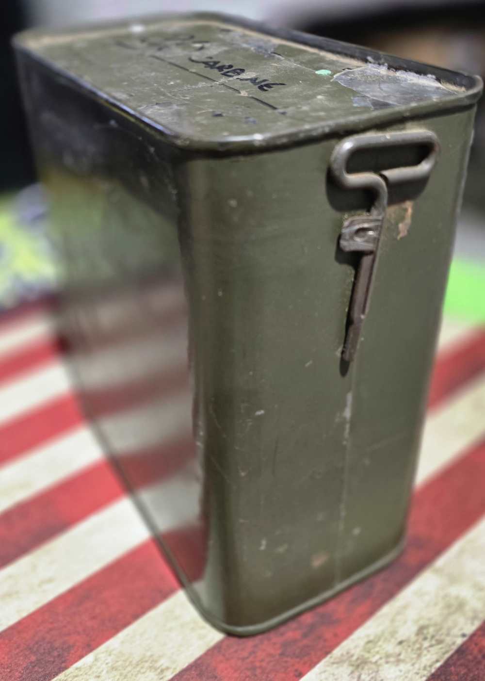 800 Round Spam Can French 7.62mm / .30 Carbine Ammo Rare -img-1
