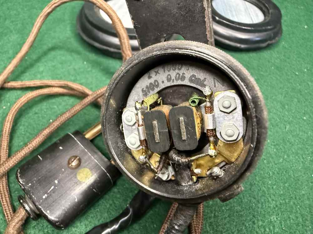 WWII German Panzer Crew Headset Throat Mic Dfh.b L38114 Intercom Rig WW2-img-11