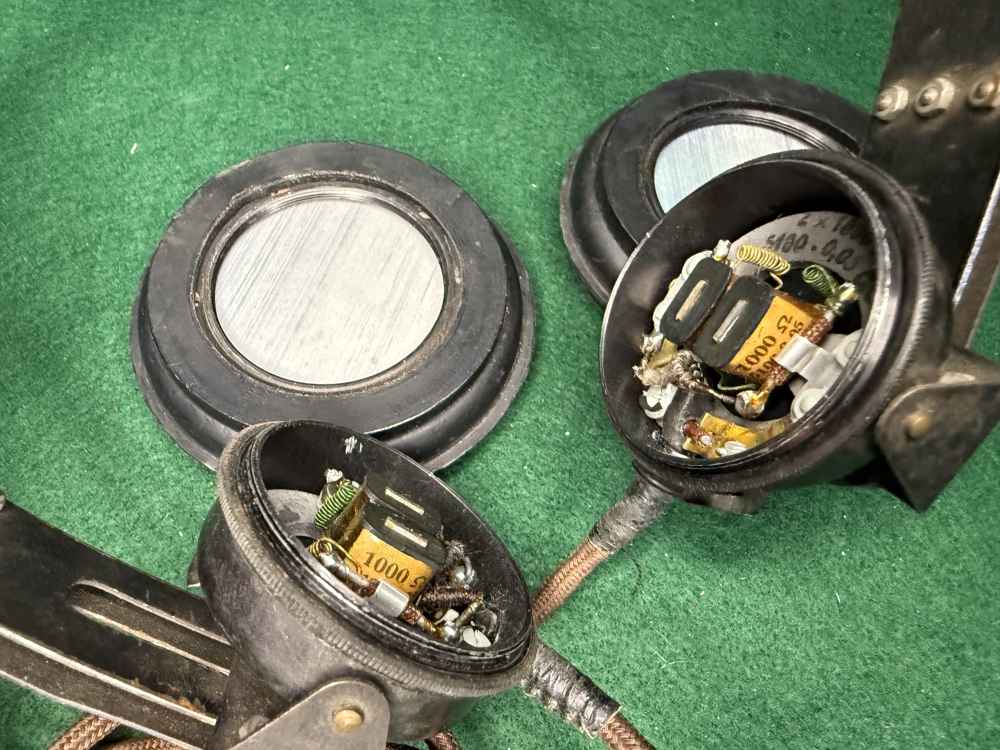 WWII German Panzer Crew Headset Throat Mic Dfh.b L38114 Intercom Rig WW2-img-9