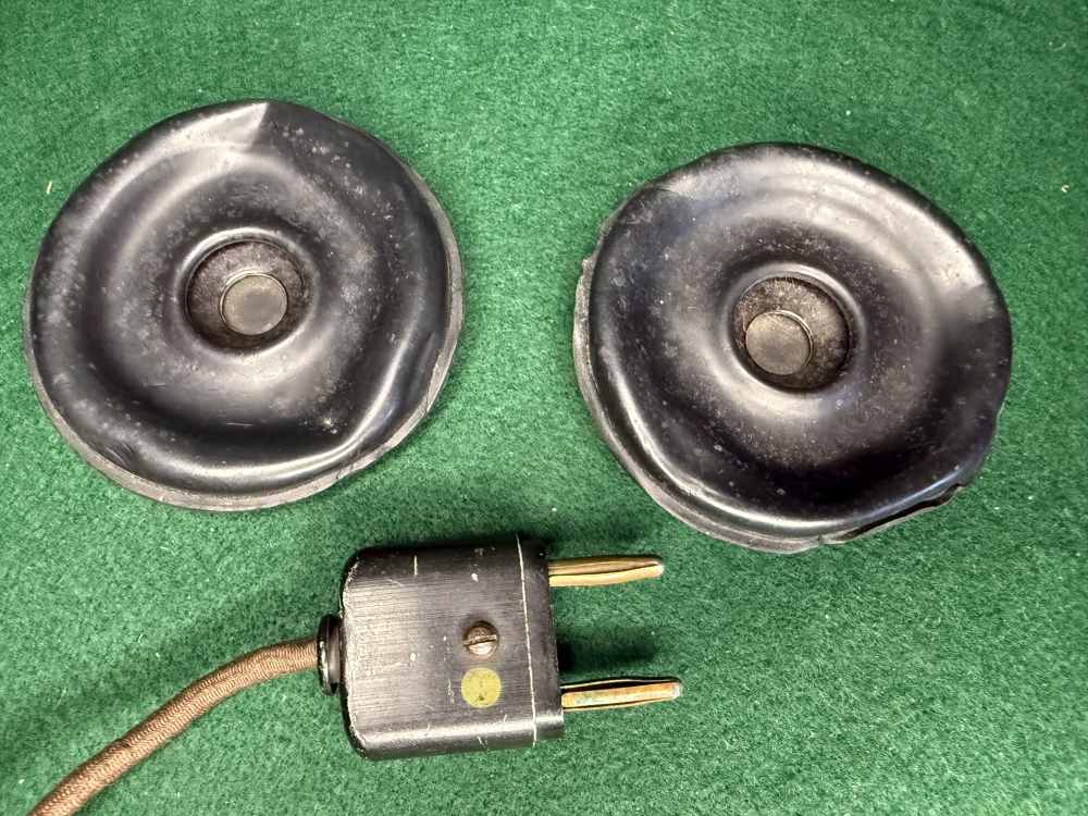 WWII German Panzer Crew Headset Throat Mic Dfh.b L38114 Intercom Rig WW2-img-13