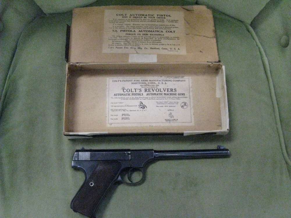 Early Colt Woodsman Target Model with box and papers!-img-0