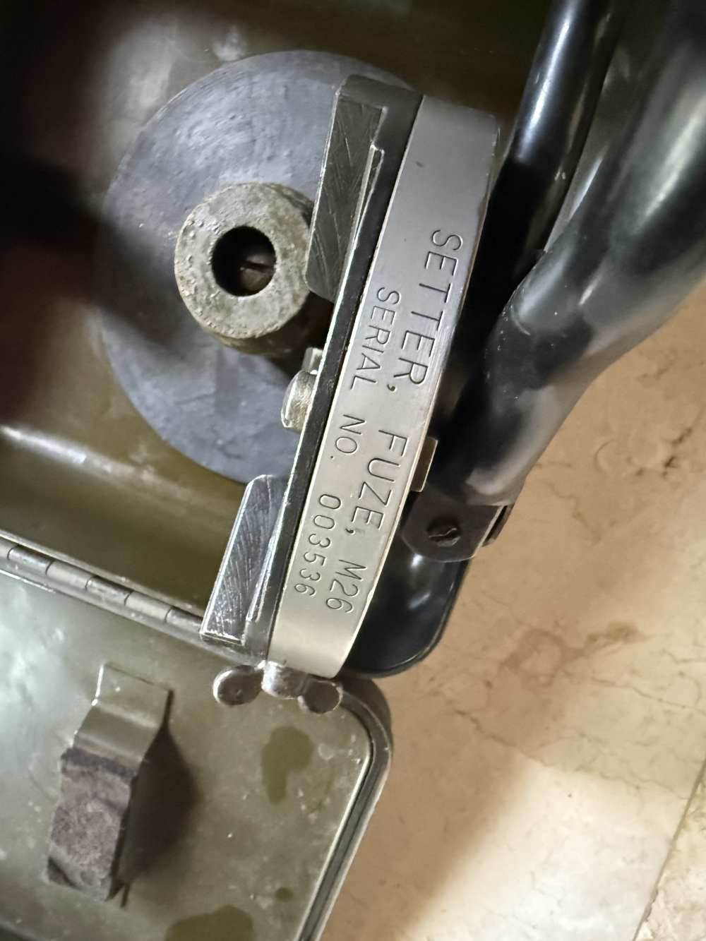Vintage US Military M26 Fuze Setter Tool Artillery Mortar Ordnance Gear Tit-img-7