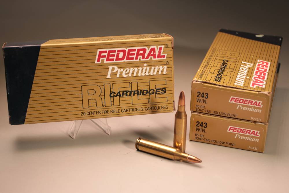 Federal Premium 243 Win. Boat Tail HP Vintage Ammo (60rds)-img-0