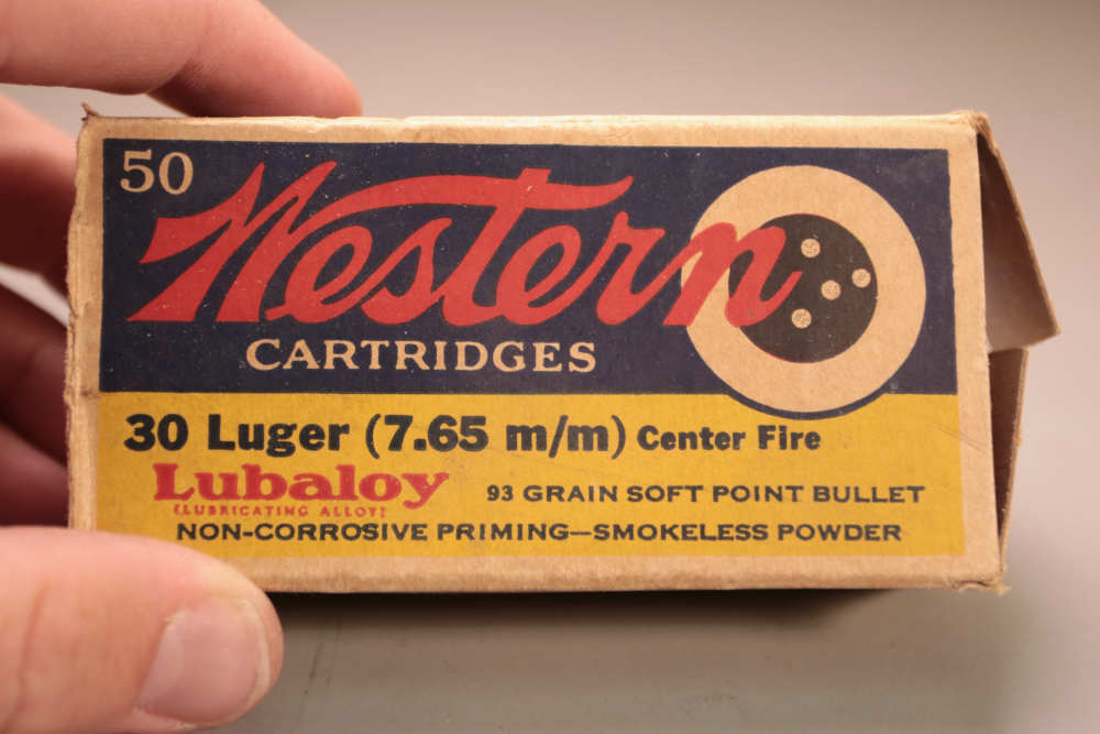 Western 30 LUGER Vintage Ammo (62rds)-img-1