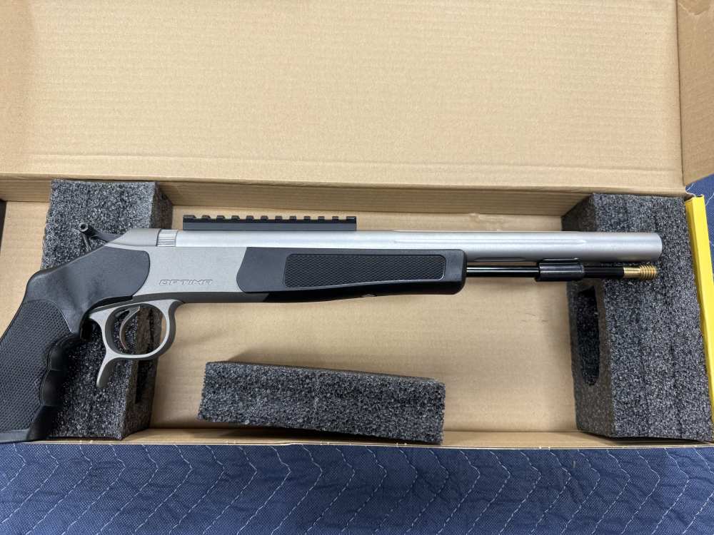 New In Box CVA Optima .50 cal Pistol Black/Stainless No Reserve -img-1