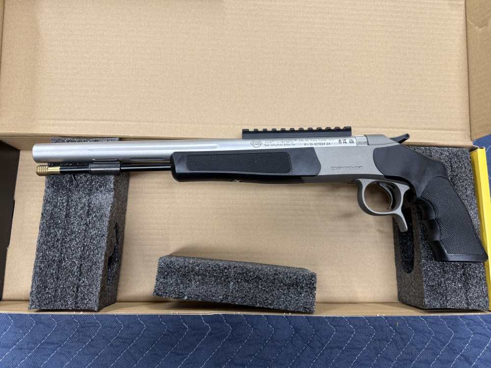 New In Box CVA Optima .50 cal Pistol Black/Stainless No Reserve -img-0
