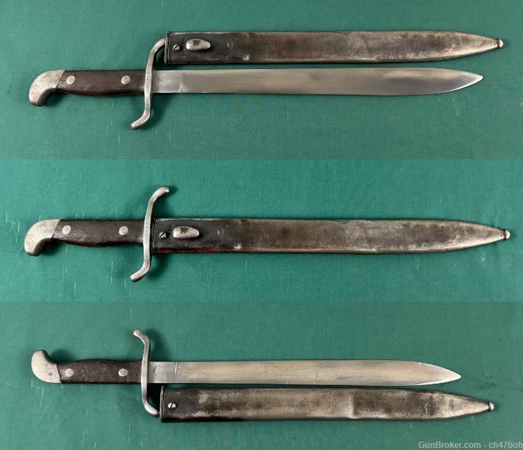 ARGENTINE 1909 SHORT SWORD BOLO KNIFE SUAREZ made MATCHING SCABBARD-img-1