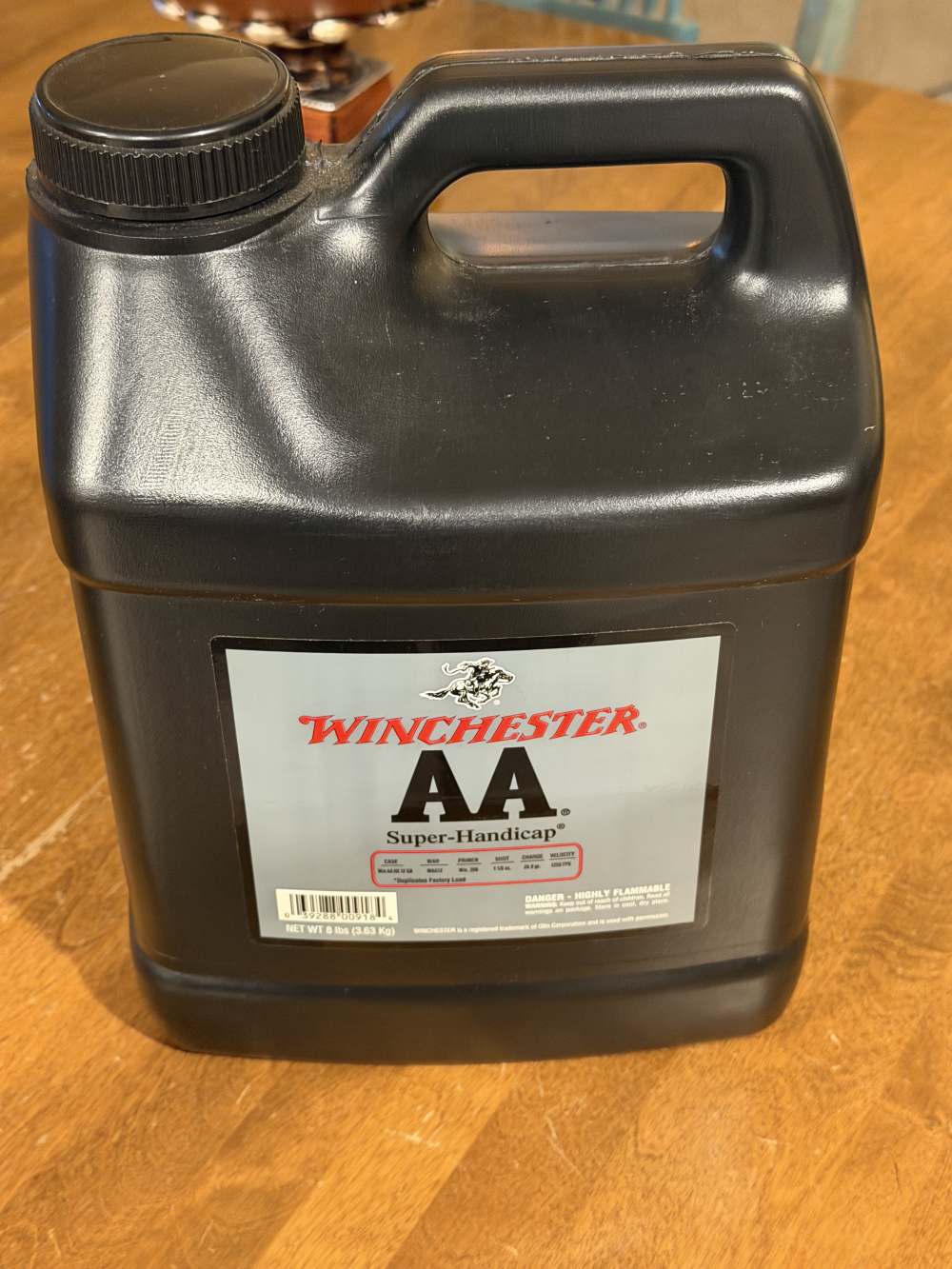 Winchester AA Super Handicap 8# jug of powder NO SHIPPING!-img-0